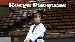 2024 CUTA State Championships Taekwondo Koryo Poomsae [upl. by Siouxie]