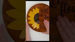 How to Hang a Vinyl Wood Round Door Sign ⏰ [upl. by Kinnon]