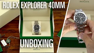 Rolex Explorer 40mm  Unboxing [upl. by Ailama]