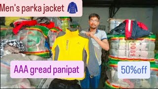 mens parka jacket 🧥 ll expert surplus wholesaler Panipat Haryana [upl. by Atsirk372]