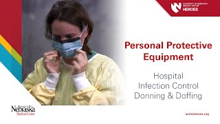 Hospital PPE  Infection Control Donning and Doffing [upl. by Anasus]