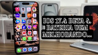 IOS 174 BETA 4 CORRIGINDO O PROBLEMA COM A BATERIA [upl. by Ahsiuqat]