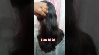 U Shape Hair Cutshots haircuthair letslearnwithpinki [upl. by Rothberg]