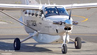 QuestDaher Kodiak 100 Takeoff amp Landing  Kohnan Aerodrome in October 2018 [upl. by Gnel]