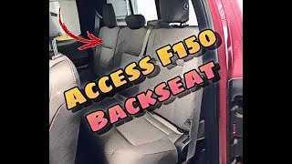 How To Fold Down The Backseat On a Ford F150 [upl. by Dorin]