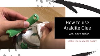 How to use Epoxy Adhesive  Araldite [upl. by Clardy130]