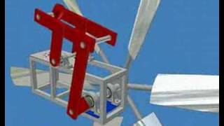 autodesk Inventor wind turbine water pump windmill [upl. by Retep113]