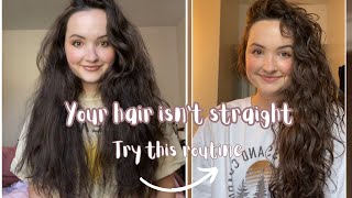 Your Hair Isn’t Straight Try THIS Wavy Hair Routine affordable long lasting results [upl. by Osnofedli621]