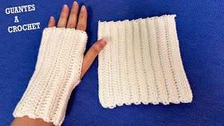 PASO A PASO PARA TEJER GUANTES A CROCHET [upl. by Halladba]