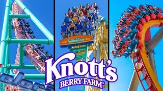 Top 10 Fastest Rides amp Roller Coasters at Knotts Berry Farm [upl. by Barolet664]