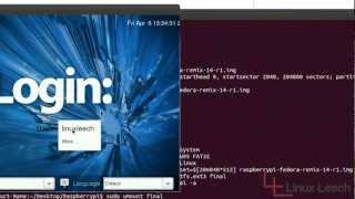 Raspberry pi Fedora remix running in Qemu [upl. by Elegna164]