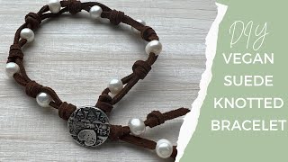 The EASIEST VEGAN Barrel Knot Bracelet Tutorial [upl. by Ahen]