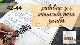 Método Palmer para Zurdos Ejercicios 4244 Palabras y s minúscula para zurdos [upl. by Gonroff]