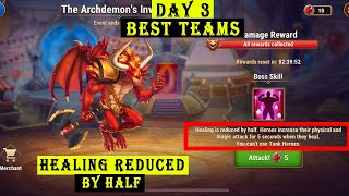 Archdemon Invasion Day 3 Best Teams With Highest Damage  Hero Wars Mobile Alliance [upl. by Kraska]