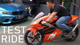 BEDAH HONDA RS 125 GP NX4 2 STROKE SOUND [upl. by Ibba]