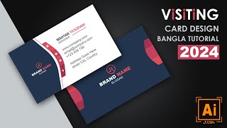 Visiting Card Design Bangla Tutorial 2024 [upl. by Elizabet992]