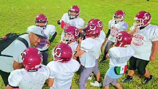 Orosi vs Dinuba Bantums Scrimmage  film session intended to help both teams correct their mistakes [upl. by Anitsihc]