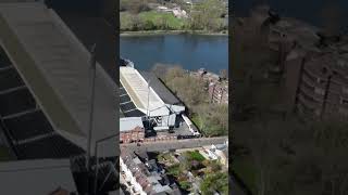 Craven Cottage Fulham FC Stadium drone djimini2 aerialphotography aerialvideo [upl. by Estus]