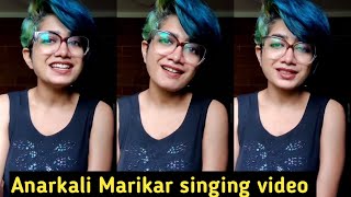 Anaarkali Marikar  Actress Anarkali singing video [upl. by Schindler]