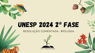 VESTIBULAR UNESP 2024 2ª FASE  RESOLUÇÃO COMENTADA BIOLOGIA [upl. by Usanis554]