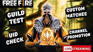 Free Fire Live Stream Guild Test Custom Matches Team Codes And Tips freefire [upl. by Hwang]