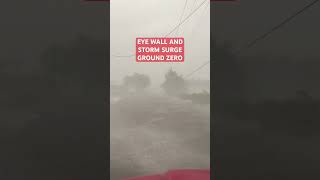 Storm chasers narrowly escape dangerous storm surge from Hurricane Francine [upl. by Lagasse]