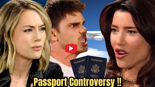 Passport Controversy Steffys Dirty Success Finn Stuck Between Hope and Steffy’s Feud [upl. by Airyt]