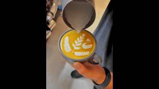 Latte art swan 🦢shorts coffee latte [upl. by Farman12]