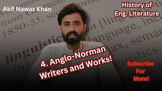 4 AngloNorman Literature Famous Writers and Works  Literature MCQs  Akif Nawaz Khan [upl. by Nirual675]