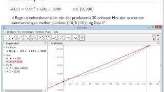 S2  41c  Kostnadsoptimal produksjonsmengde eksempel [upl. by Ahtelra]