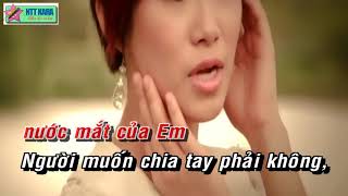 Anh Muốn Chia Tay Phải Không Lương Bích Hữu Karaoke Beat HD [upl. by Cormac]