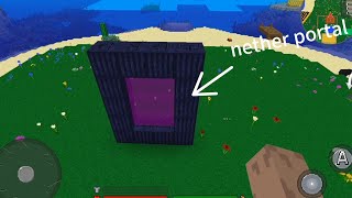 how to make a nether portal [upl. by Gudrin]