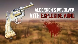 Red Dead Redemption 2  Algernons Revolver with explosive ammo [upl. by Akeihsat765]