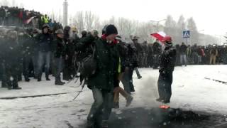 Wideo relacja z demonstracji górników pod JSW 90215r [upl. by Saucy505]