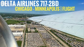 4K  Delta Airlines 7172BD N977AT Chicago to Minneapolis  Flight [upl. by Diarmuid]