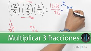 Multiplicación de tres fracciones │ ejercicio 1 [upl. by Ahsyle]