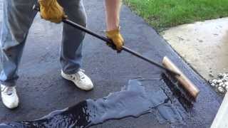 How to Apply a Driveway Sealer  Sealing a Driveway [upl. by Eenerb]