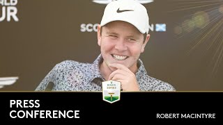 Robert MacIntyres Press Conference  2023 Genesis Scottish Open [upl. by Er]