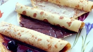 Receta básica de crepes  Cómo hacer crepes [upl. by Jann840]