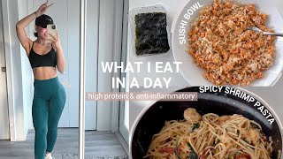 WHAT I EAT IN A DAY  high protein amp antiinflammatory [upl. by Lamond]