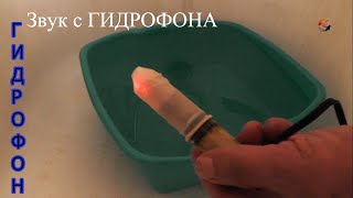 Hydrophone Мой ГИДРОФОН  с предварительным усилителем Звук под водой Underwater Sound Effects [upl. by Norvell]