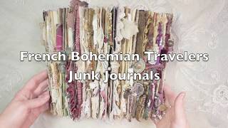 French Bohemian Travelers Junk Journal A story Unfolds [upl. by Ralfston]