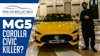 MG 5 2022  First Look Review Specs Features amp Price in Pakistan  PakWheels [upl. by Okiam800]