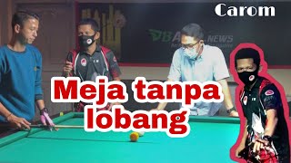 Susah mainnya 🤣 Mengenal meja carom  meja billiard tanpa lubang [upl. by Shutz]