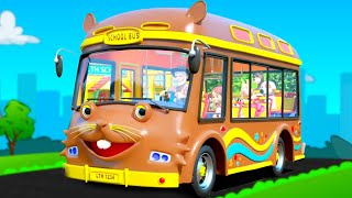 Wheels On The Bus Go Round And Round Nursery Rhyme for Kids [upl. by Isabeau]