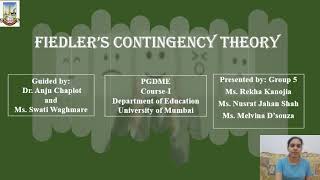 Fiedlers Contingency Model [upl. by Maker]