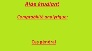 comptabilité analytique  exercice corrigé [upl. by Adnoel]