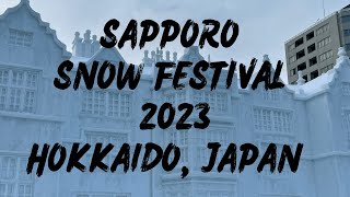 Sapporo snow festival 2023 Hokkaido Japan [upl. by Urbana]