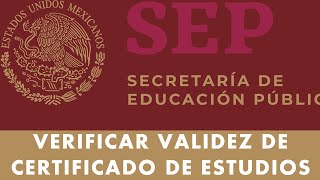 ¿Cómo Validar Un Certificado De Estudios De La SEP  Verificar Validez De Certificado Bachillerato [upl. by Foah]