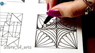 12 EASY Drawingspatternstricksabstract drawings designs  Part1 [upl. by Attenol627]